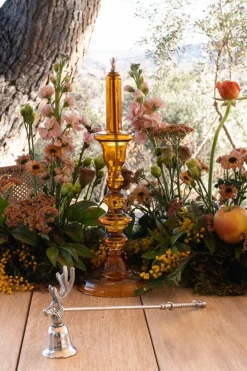 Cristina Oria Piezas Decorativas^Apagavelas Plateado Con Diseño De Ciervo