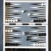 Cristina Oria Juegos De Mesa^Backgammon De Resina Blanco Y Negro