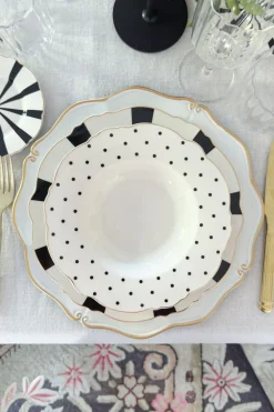 Cristina Oria Platos Y Bajoplatos^Bajoplato Blanco Con Borde Dorado