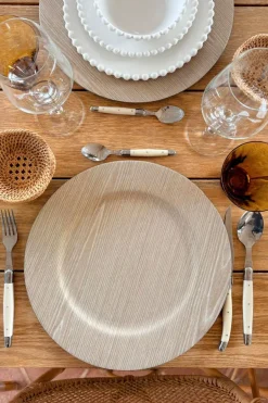 Cristina Oria Platos Y Bajoplatos^Bajoplato Con Acabado Efecto Madera