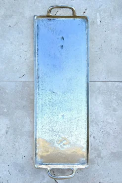 Cristina Oria Bandejas^Bandeja Alargada Plateada