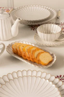 Cristina Oria Bandejas^Bandeja Blanca Flor Co