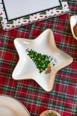 Cristina Oria Bandejas^Bandeja Con Diseño De Estrella De Navidad Co