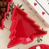 Cristina Oria Bandejas^Bandeja Con Diseño De Árbol Roja Mediana