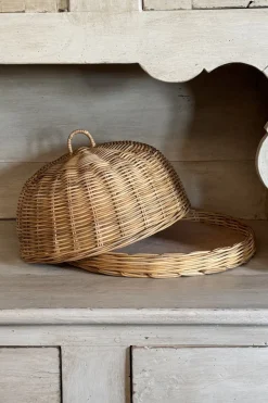 Cristina Oria Bandejas^Bandeja Con Tapa De Ratán Natural