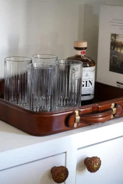 Cristina Oria Bandejas^Bandeja Cuadrada De Cuero