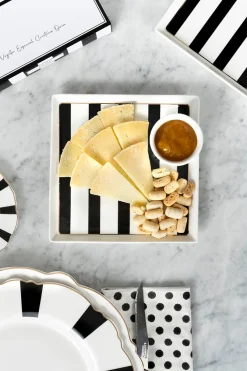 Cristina Oria Cajas Y Bolsas Gourmet|Cajas Y Bolsas Gourmet^Bandeja Cuadrada Rayas & Bizcocho En Bolsa