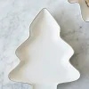 Cristina Oria Bandejas^Bandeja De Cerámica Con Borde Dorado Diseño Árbol