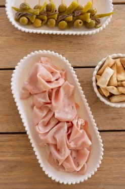 Cristina Oria Bandejas^Bandeja Grande De Porcelana Diseño Bolitas