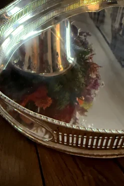 Cristina Oria Bandejas^Bandeja Oval Con Asas De Plata CO