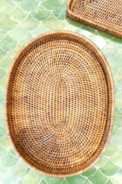 Cristina Oria Bandejas^Bandeja Ovalada De Ratán