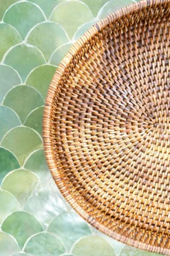 Cristina Oria Bandejas^Bandeja Ovalada De Ratán