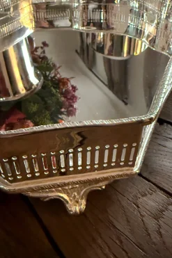 Cristina Oria Bandejas^Bandeja Rectangular Con Asas De Plata CO