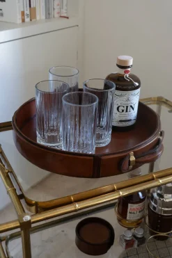 Cristina Oria Bandejas^Bandeja Redonda De Cuero