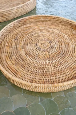 Cristina Oria Bandejas^Bandeja Redonda De Ratán