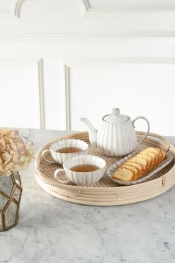 Cristina Oria Bandejas^Bandejas Redondas De Ratán