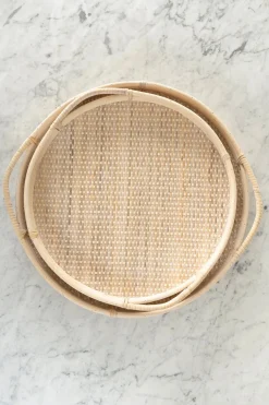 Cristina Oria Bandejas^Bandejas Redondas De Ratán