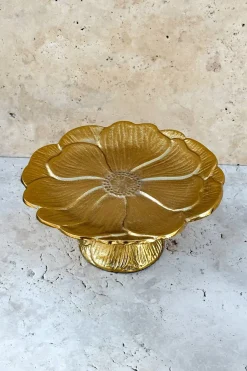 Cristina Oria Accesorios De Mesa^Base Con Diseño De Flor Dorada