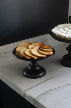 Cristina Oria Accesorios De Mesa^Base Con Pie Negra Pequeña