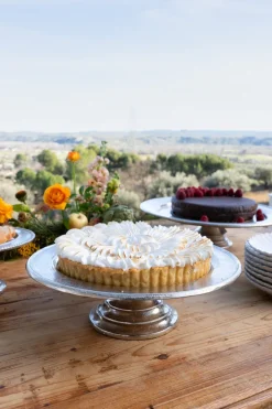 Cristina Oria Accesorios De Mesa^Base Con Pie Plateada