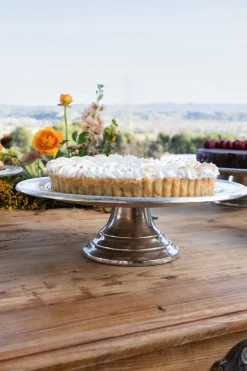 Cristina Oria Accesorios De Mesa^Base Con Pie Plateada