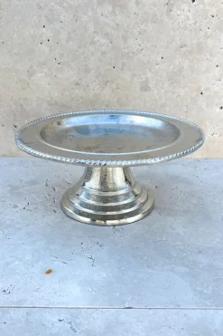 Cristina Oria Accesorios De Mesa^Base Con Pie Plateada