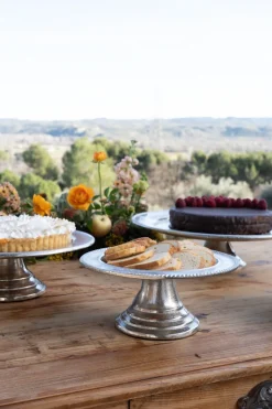 Cristina Oria Accesorios De Mesa^Base Plateada Con Detalle Tallado En Su Borde