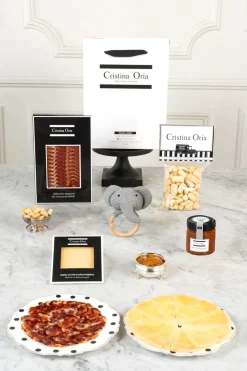Cristina Oria Cajas Y Bolsas Gourmet|Cajas Y Bolsas Gourmet^Bolsa Recién Mamá Degustación Gourmet & Sonajero Elefante CO