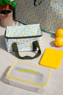 Cristina Oria Picnic|Bolsos, Bolsas Y Neceseres^Bolsa Térmica Con Hielo Y Fiambrera Limones