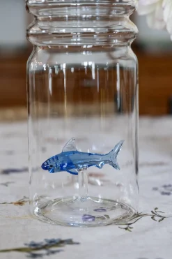 Cristina Oria Jarras Y Botellas^Botella De Cristal Con Figura Tiburón