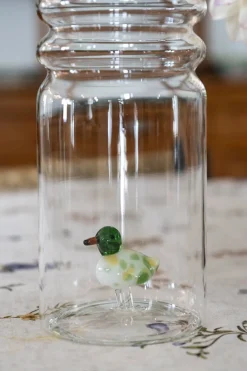 Cristina Oria Jarras Y Botellas^Botella De Cristal Con Figura Pato