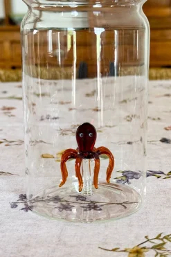 Cristina Oria Jarras Y Botellas^Botella De Cristal Con Figura Pulpo