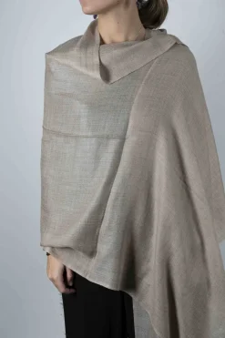 Cristina Oria Bufandas Y Pashminas^Bufanda De Cashmere Lisa Natural