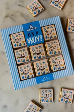 Cristina Oria Dulces Cristina Oria^Caja de chocolatinas "It´s a boy"