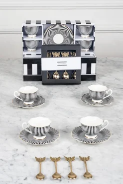 Cristina Oria Cubiertos De Postre|Tazas Y Teteras^Caja De Regalo Tazas Espresso Y Cucharitas De Bronce