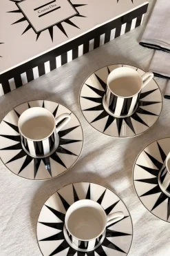 Cristina Oria Tazas Y Teteras^Caja De Regalo Tazas Y Platos Espresso Circus