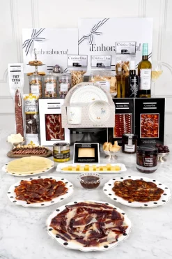 Cristina Oria Cajas Y Bolsas Gourmet|Cajas Y Bolsas Gourmet^Caja Recién Mamá Festín Gourmet & Vajilla Infantil CO