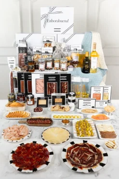 Cristina Oria Cajas Y Bolsas Gourmet|Cajas Y Bolsas Gourmet^Caja Recién Mamá Ocasión Especial Con Manta & Doudou Elefante CO