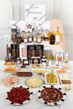 Cristina Oria Cajas Y Bolsas Gourmet|Cajas Y Bolsas Gourmet^Caja Recién Mamá Ocasión Especial Con Manta & Doudou Elefante CO