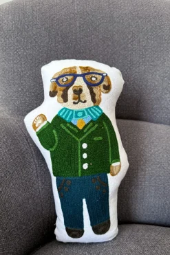 Cristina Oria Cajas Y Bolsas Gourmet|Cajas Y Bolsas Gourmet^Caja Recién Mamá Picoteo & Cojín Bordado