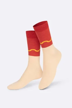 Cristina Oria Calcetines Gourmet^Calcetines Diseño Perrito Caliente