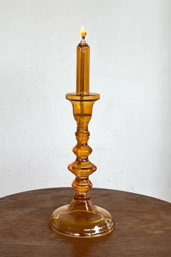 Cristina Oria Candelabros Y Portavelas^Candelabro De Aceite Ámbar Pequeño