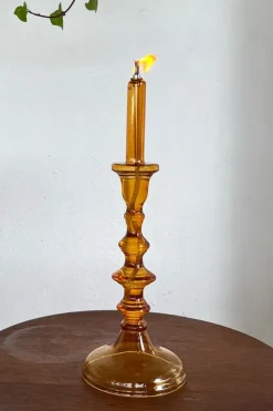 Cristina Oria Candelabros Y Portavelas^Candelabro De Aceite Ámbar Grande