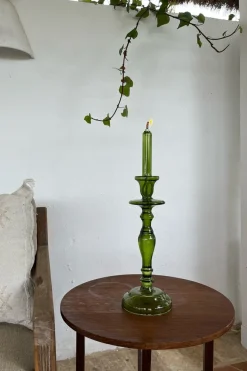 Cristina Oria Candelabros Y Portavelas^Candelabro De Aceite Verde Grande