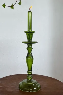 Cristina Oria Candelabros Y Portavelas^Candelabro De Aceite Verde Grande