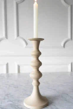 Cristina Oria Candelabros Y Portavelas^Candelabro De Aluminio En Color Crema