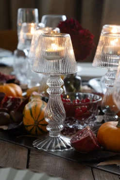 Cristina Oria Candelabros Y Portavelas^Candelabro De Cristal Con Diseño De Lámpara Milán