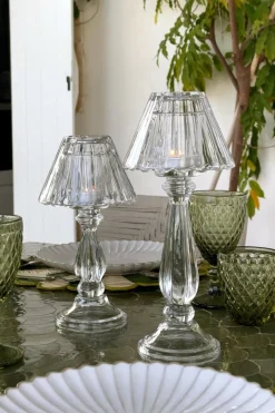 Cristina Oria Candelabros Y Portavelas^Candelabro De Cristal Con Diseño De Lámpara París