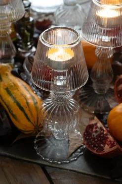 Cristina Oria Candelabros Y Portavelas^Candelabro De Cristal Con Diseño De Lámpara Viena