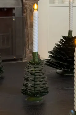 Cristina Oria Candelabros Y Portavelas^Candelabro De Hierro Con Diseño De Árbol Verde Alto